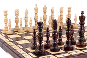 Jeu d'Echecs GALANT  en bois bois de charme, de grande taille (57 x 57cm) - Ensemble Complet