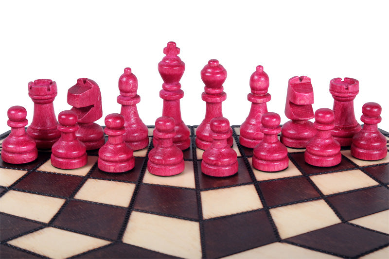 Jeu d'échecs en bois YALTA 3 Joueurs de petite taille (32 x 28 cm) - Jeu d'échecs en bois YALTA 3 Joueurs de petite taille (32 x 28 cm)