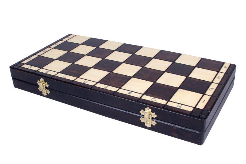 Jeu d'Echecs BABOUCHKA BLEU sculpté en bois de bouleau, de taille moyenne (42 x 42cm) - Ensemble Complet - Jeu d'Echecs BABOUCHKA BLEU sculpté en bois de bouleau, de taille moyenne (42 x 42cm) - Ensemble Complet