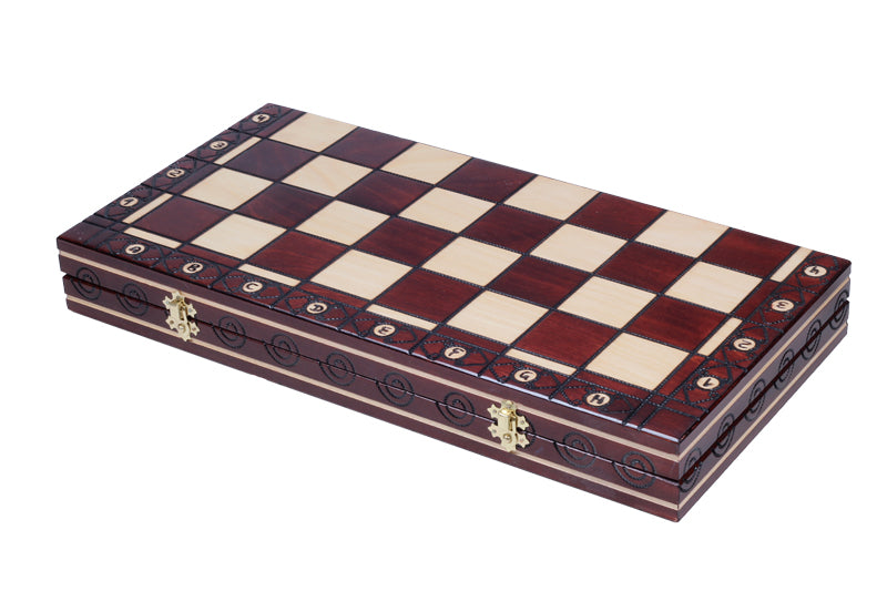 Jeu d'échecs CONSUL en bois de charme, de grande taille (48 x 48cm) - Ensemble Complet - Jeu d'échecs CONSUL en bois de charme, de grande taille (48 x 48cm) - Ensemble Complet