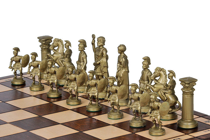 Jeu d'Echecs SPARTE avec les pièces en plastique et l'échiquier en bois, de grande taille (50 x 50cm) - Ensemble Complet - Jeu d'Echecs SPARTE avec les pièces en plastique et l'échiquier en bois, de grande taille (50 x 50cm) - Ensemble Complet