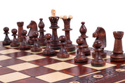 Jeu d'échecs CONSUL en bois de charme, de grande taille (48 x 48cm) - Ensemble Complet