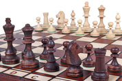 Jeu d'échecs JUPITER en bois de charme, de taille moyenne (42 x 42cm) - Ensemble Complet