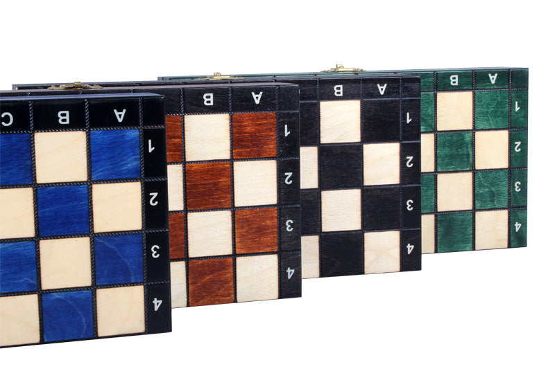 Jeu d'échecs MAGNETIQUE Noir pliant en bois de charme de petite taille (27 x 27cm) - Ensemble Complet - Jeu d'échecs MAGNETIQUE Noir pliant en bois de charme de petite taille (27 x 27cm) - Ensemble Complet