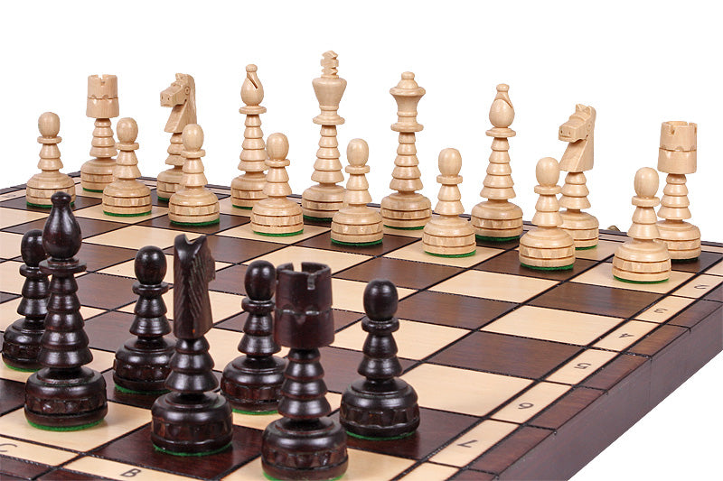 Jeu d'Echecs du SAPIN DE NOËL en bois de charme, de grande taille (48 x 48 cm) - Ensemble complet - Jeu d'Echecs du SAPIN DE NOËL en bois de charme, de grande taille (48 x 48 cm) - Ensemble complet