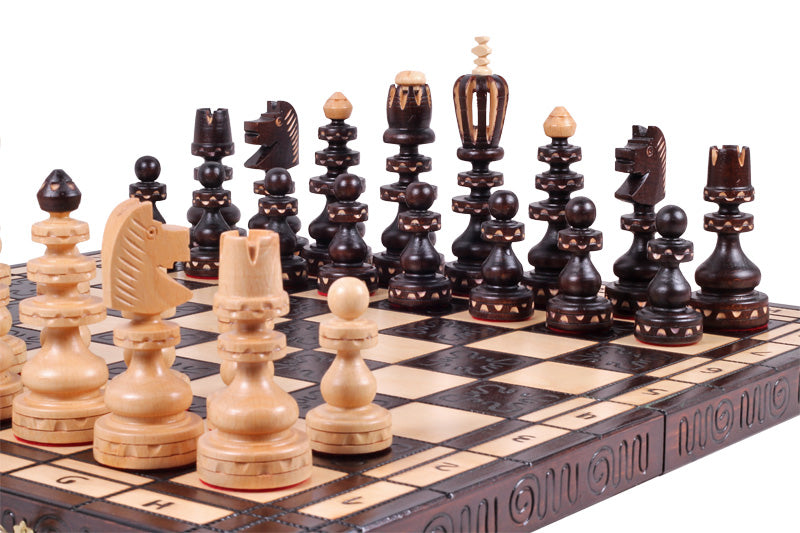 Jeu d'Echecs ROMAIN en bois de hêtre, de grande taille (55 x 55cm) - Ensemble Complet - Jeu d'Echecs ROMAIN en bois de hêtre, de grande taille (55 x 55cm) - Ensemble Complet