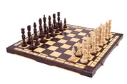 Jeu d'Echecs GALANT  en bois bois de charme, de grande taille (57 x 57cm) - Ensemble Complet