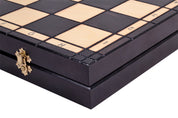 Jeu d'échecs CLASSIQUE en bois de charme, de grande taille (50 x 50m) - Ensemble Complet
