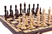 Jeu d'Echecs GALANT  en bois bois de charme, de grande taille (57 x 57cm) - Ensemble Complet