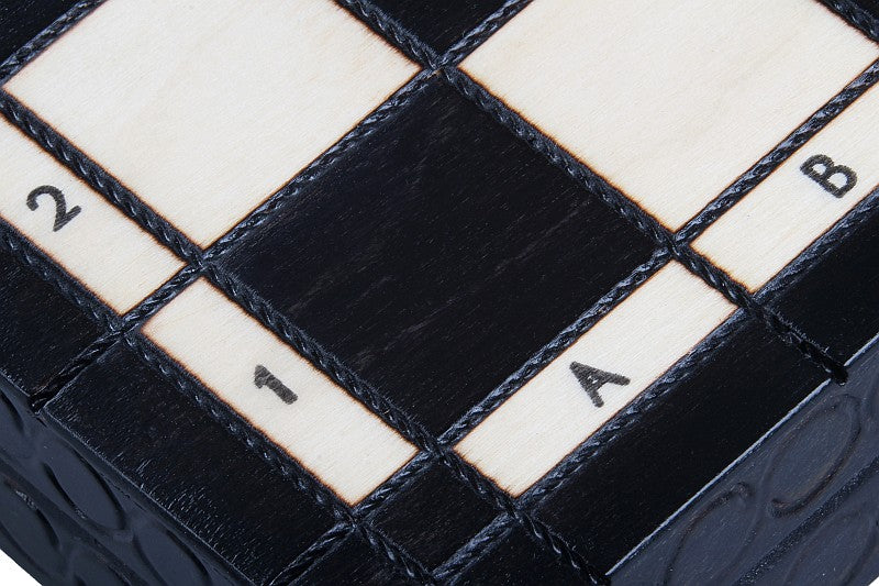Jeu d'Echecs ROYAL Black en bois de charme, de taille moyenne (34 x 34cm) - Ensemble Complet noir - Jeu d'Echecs ROYAL Black en bois de charme, de taille moyenne (34 x 34cm) - Ensemble Complet noir