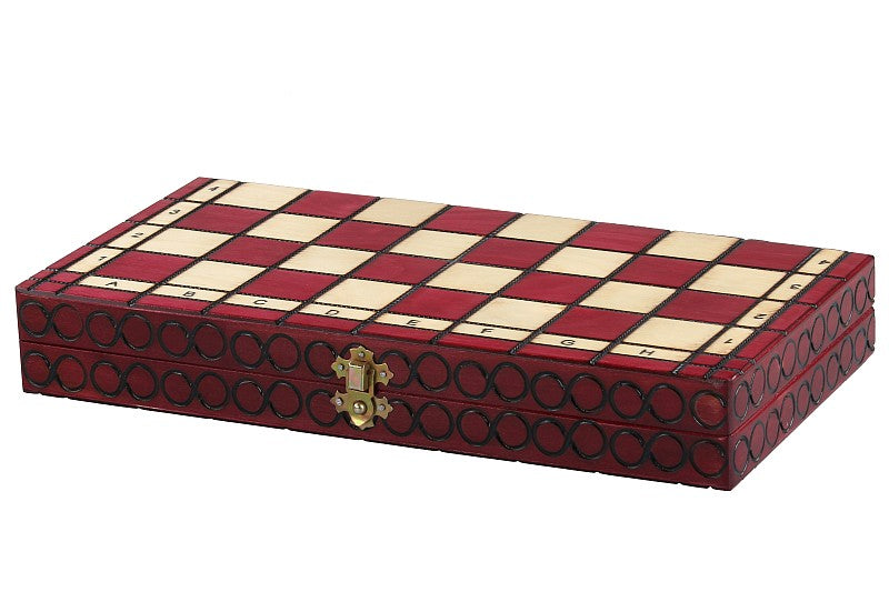 Jeu d'Echecs ROYAL Cherry en bois de charme, de taille moyenne (34 x 34cm) - Ensemble Complet - Jeu d'Echecs ROYAL Cherry en bois de charme, de taille moyenne (34 x 34cm) - Ensemble Complet