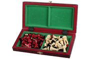 Jeu d'Echecs ROYAL Cherry en bois de charme, de petite taille (29 x 29cm) - Ensemble Complet