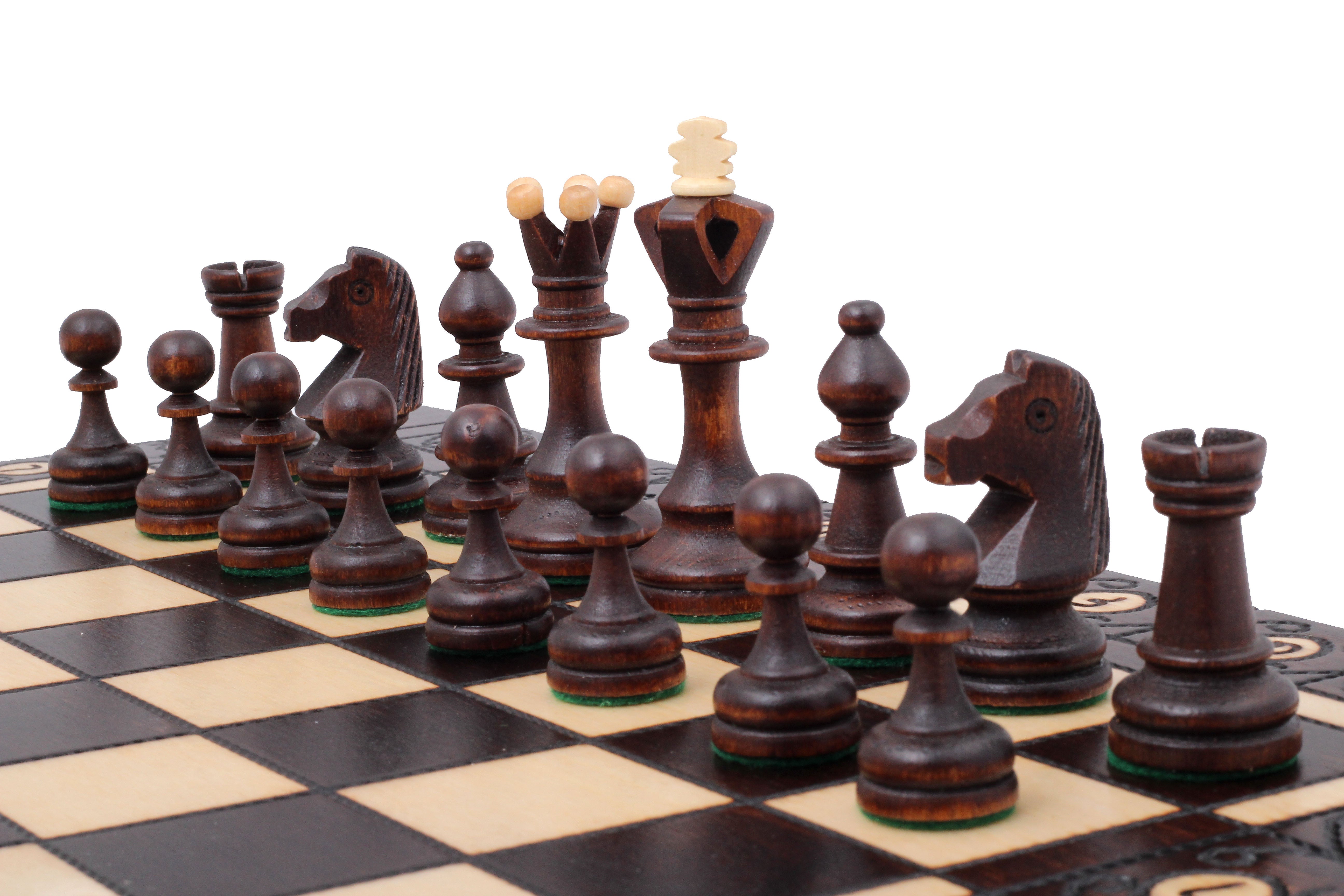 Jeu d'échecs SENATEUR en bois de charme, de taille moyenne (41 x 41cm) - Ensemble Complet d'une nouvelle gamme - Jeu d'échecs SENATEUR en bois de charme, de taille moyenne (41 x 41cm) - Ensemble Complet d'une nouvelle gamme