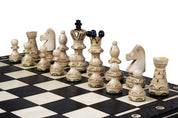 AMBASSADOR Black Échecs New Line (55x55cm) couleur noir - l'Ensemble complet