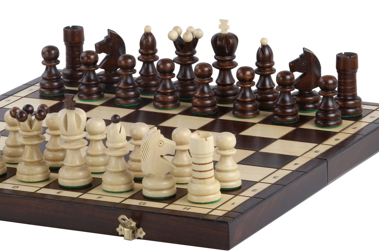 Jeu d'échecs PERLE en bois de charme, de grande taille (42 x 42cm) - Ensemble Complet - Jeu d'échecs PERLE en bois de charme, de grande taille (42 x 42cm) - Ensemble Complet