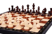 Jeu d'échecs MAGNETIQUE en bois de charme, pliant, de grande taille (35 x 35cm) - Ensemble Complet
