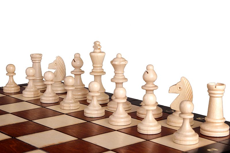 Jeu d'échecs MAGNETIQUE en bois de charme, pliant, de grande taille (35 x 35cm) - Ensemble Complet - Jeu d'échecs MAGNETIQUE en bois de charme, pliant, de grande taille (35 x 35cm) - Ensemble Complet