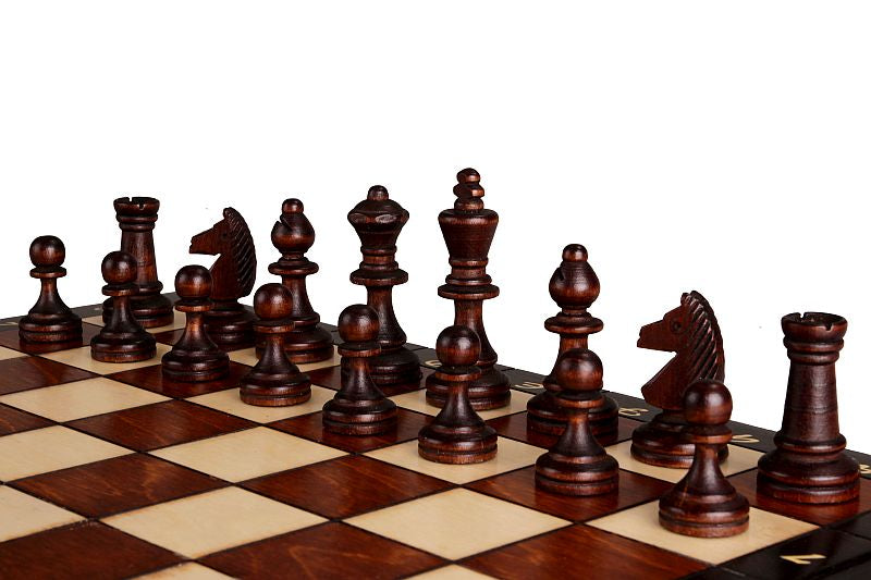 Jeu d'échecs MAGNETIQUE en bois de charme, pliant, de grande taille (35 x 35cm) - Ensemble Complet - Jeu d'échecs MAGNETIQUE en bois de charme, pliant, de grande taille (35 x 35cm) - Ensemble Complet