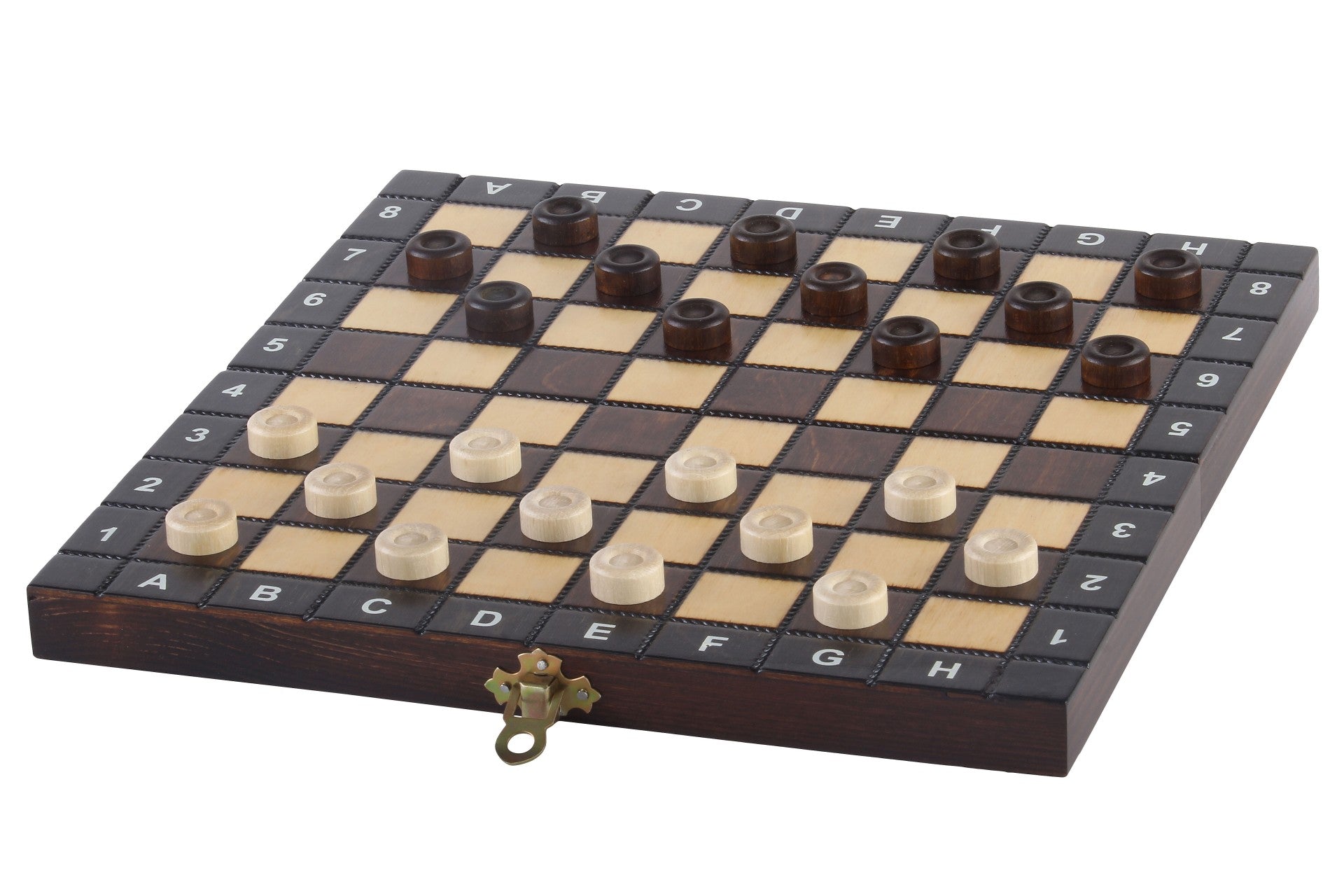 Jeu d'Echecs + Dames  + Backgammon en bois de charme, de petite taille (27 x 27cm) - Ensemble comprenant trois jeux pour deux joueurs - Jeu d'Echecs + Dames  + Backgammon en bois de charme, de petite taille (27 x 27cm) - Ensemble comprenant trois jeux pour deux joueurs