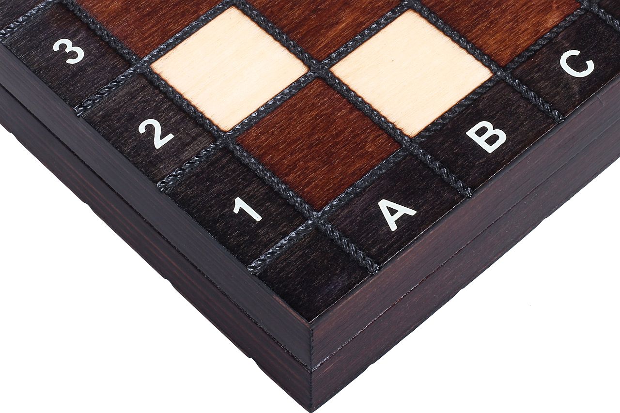 Jeu d'Echecs SCOLAIRE en bois de charme, de petite taille  (27,5 x 27,5cm) - Ensemble Complet - Jeu d'Echecs SCOLAIRE en bois de charme, de petite taille  (27,5 x 27,5cm) - Ensemble Complet