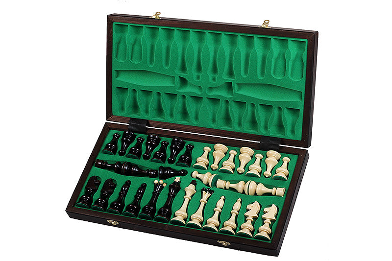 Jeu d'Echecs BESKID en bois de charme, de grande taille  (49 x 49cm) - Ensemble Complet - Jeu d'Echecs BESKID en bois de charme, de grande taille  (49 x 49cm) - Ensemble Complet