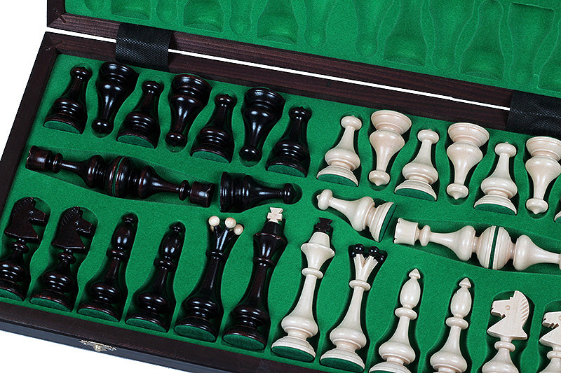Jeu d'Echecs BESKID en bois de charme, de grande taille  (49 x 49cm) - Ensemble Complet - Jeu d'Echecs BESKID en bois de charme, de grande taille  (49 x 49cm) - Ensemble Complet