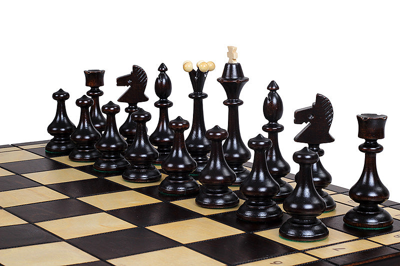 Jeu d'Echecs BESKID en bois de charme, de grande taille  (49 x 49cm) - Ensemble Complet - Jeu d'Echecs BESKID en bois de charme, de grande taille  (49 x 49cm) - Ensemble Complet
