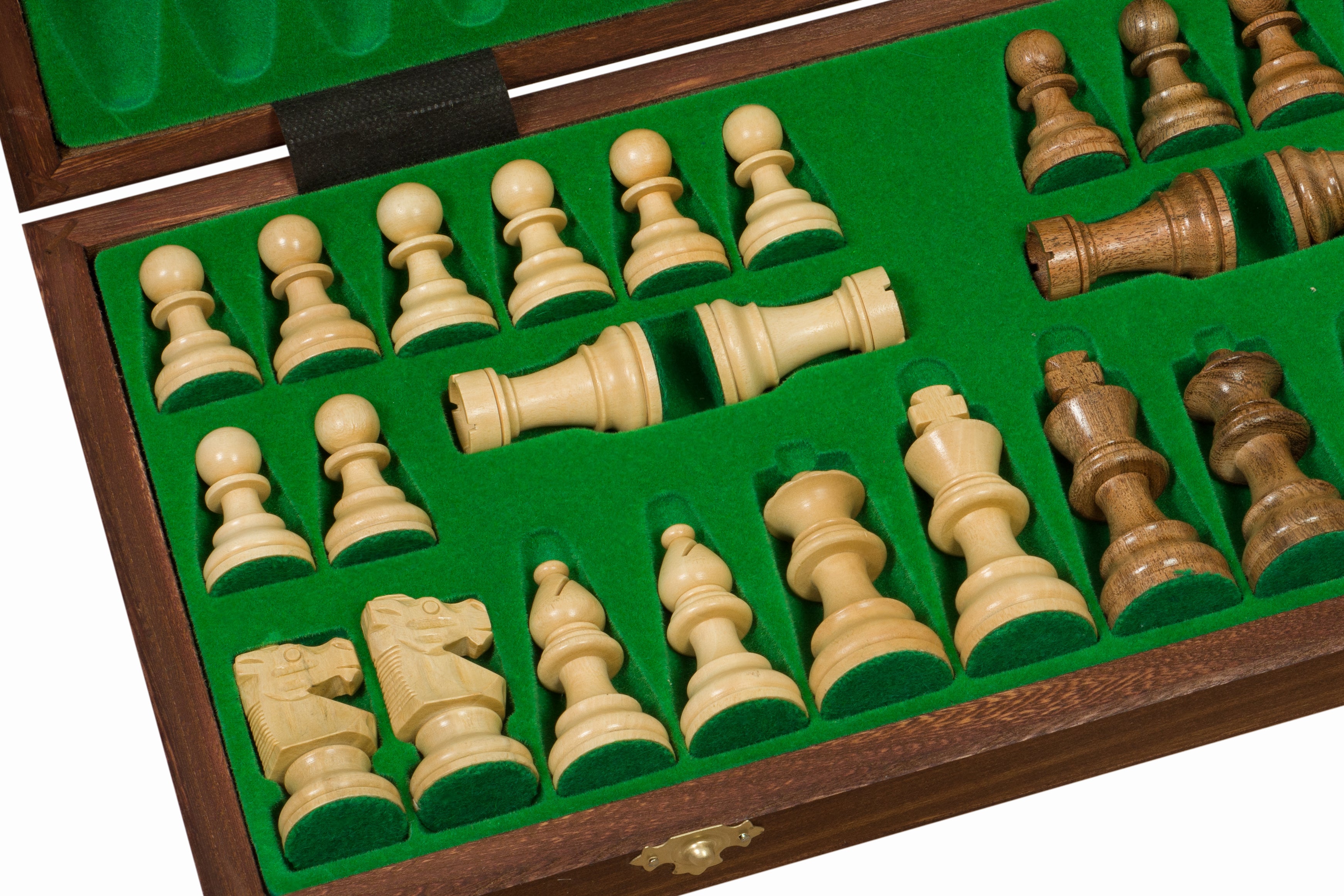 Jeu d'échecs de tournoi avec les pièces French en bois d'acacia de taille 4 (40x40cm) - L'ensemble complet - Jeu d'échecs de tournoi avec les pièces French en bois d'acacia de taille 4 (40x40cm) - L'ensemble complet