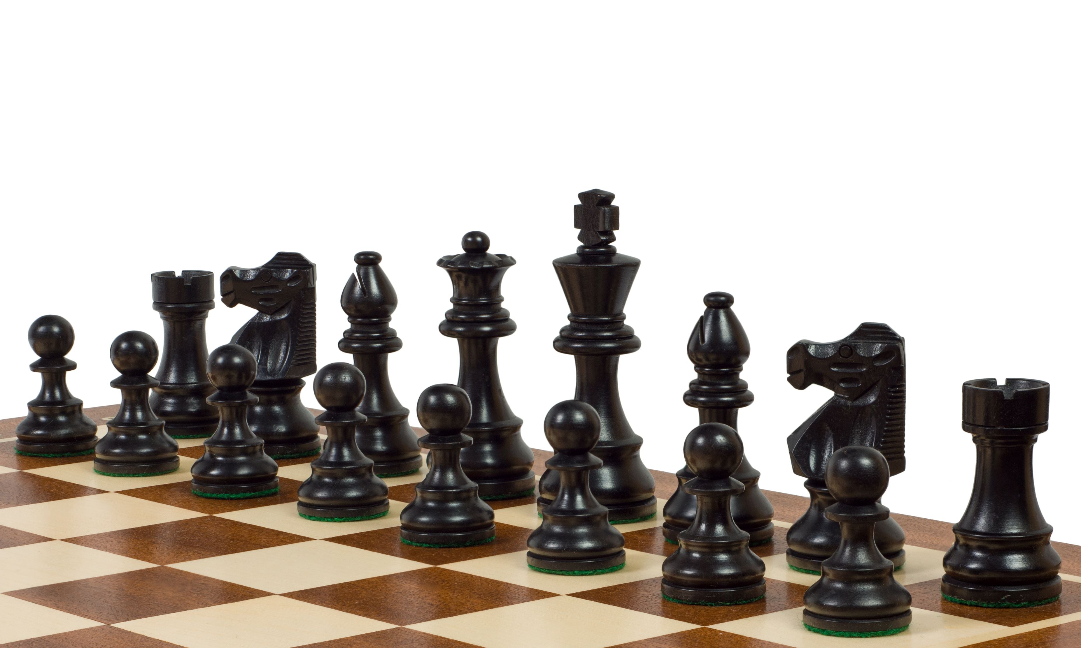 Jeu d'échecs de tournoi avec les pièces French Acacia de taille 6 (54x54cm) - L'ensemble complet - Jeu d'échecs de tournoi avec les pièces French Acacia de taille 6 (54x54cm) - L'ensemble complet