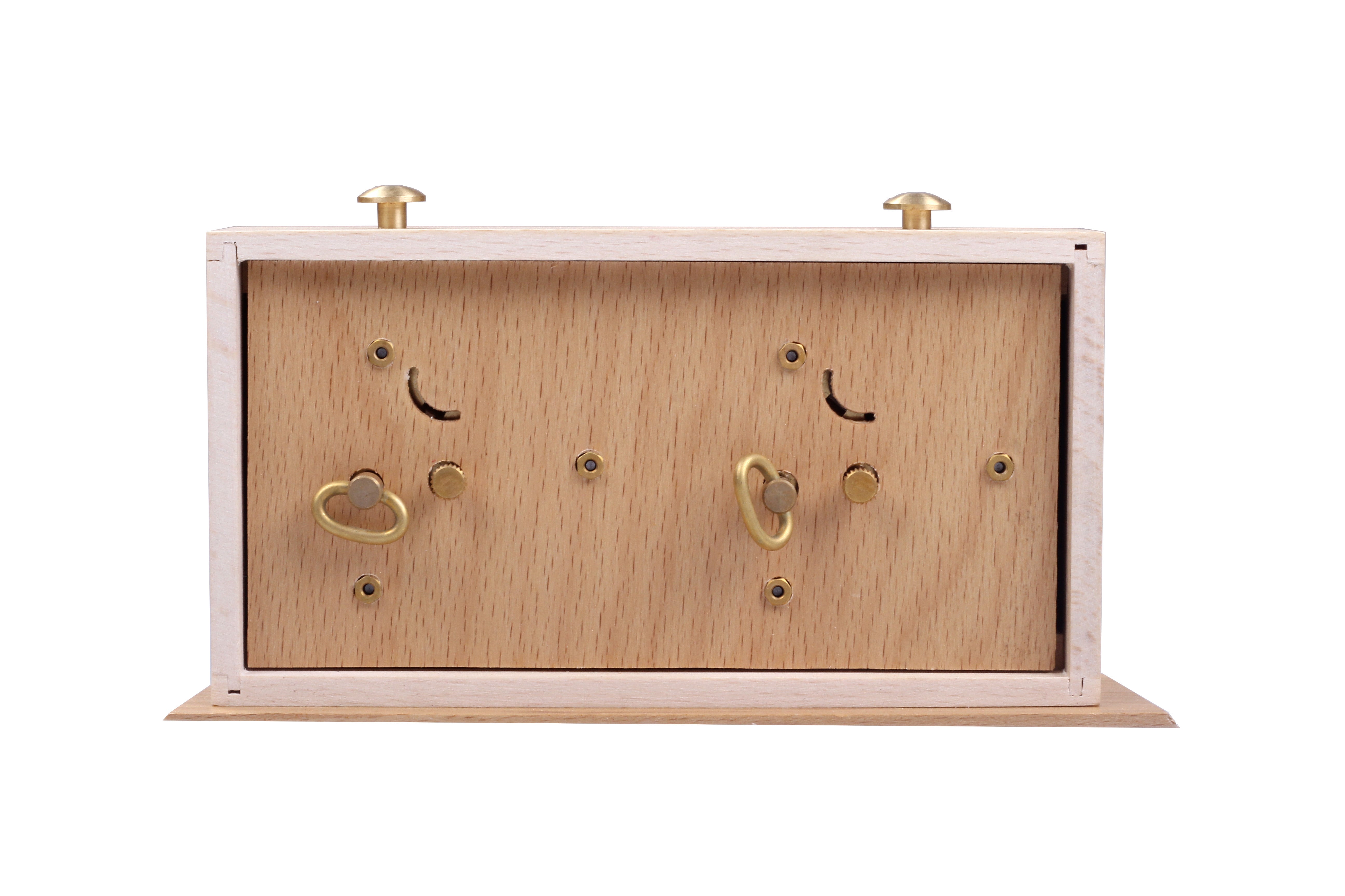 Pendule BHB en bois  claire de petite taille avec un support - Pendule traditionnelle mécanique - Pendule BHB en bois  claire de petite taille avec un support - Pendule traditionnelle mécanique