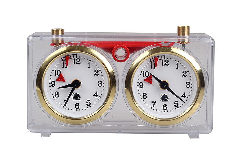Pendule BHB de tournoi, en plastique transparent clair, de petite taille - Pendule traditionnelle mécanique - Pendule BHB de tournoi, en plastique transparent clair, de petite taille - Pendule traditionnelle mécanique