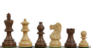 Jeu d'échecs de tournoi avec les pièces American Classic en bois d'acacia et buis  de taille 4 (40x40cm) - L'ensemble complet