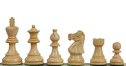 Jeu d'échecs de tournoi avec les pièces American Classic en bois d'acacia et buis  de taille 4 (40x40cm) - L'ensemble complet