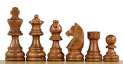 Pièces d'échecs German Knight (Timeless) en bois d'acacia et buis - Taille 3,00''