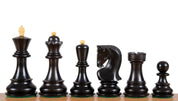 Pièces d'échecs Zagreb en bois de buis teinté et naturel - Taille 3,50''