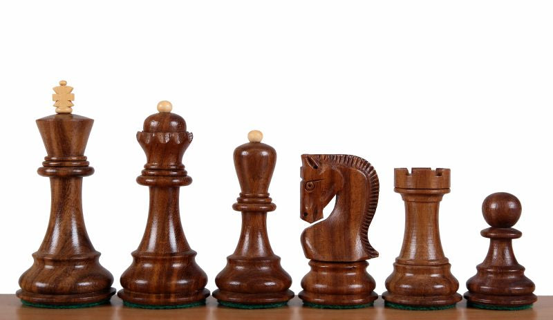 Pièces d'échecs Zagreb en bois d'acacia et de buis - Taille 3,75'' - Pièces d'échecs Zagreb en bois d'acacia et de buis - Taille 3,75''