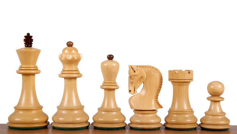 Pièces d'échecs Zagreb en bois d'acacia et de buis - Taille 3,75'' - Pièces d'échecs Zagreb en bois d'acacia et de buis - Taille 3,75''