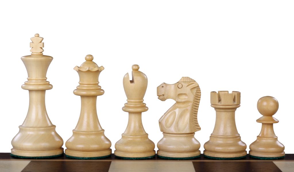 Pièces d'échecs Reykjavik en bois d'acacia et buis - Taille 3,75'' - Pièces d'échecs Reykjavik en bois d'acacia et buis - Taille 3,75''