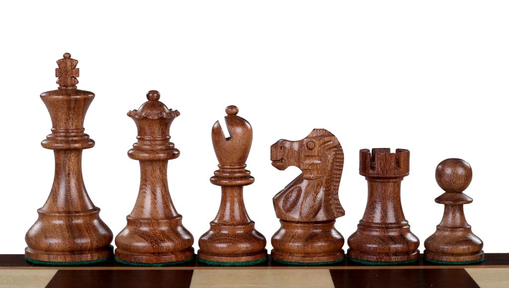Pièces d'échecs Reykjavik en bois d'acacia et buis - Taille 3,75'' - Pièces d'échecs Reykjavik en bois d'acacia et buis - Taille 3,75''