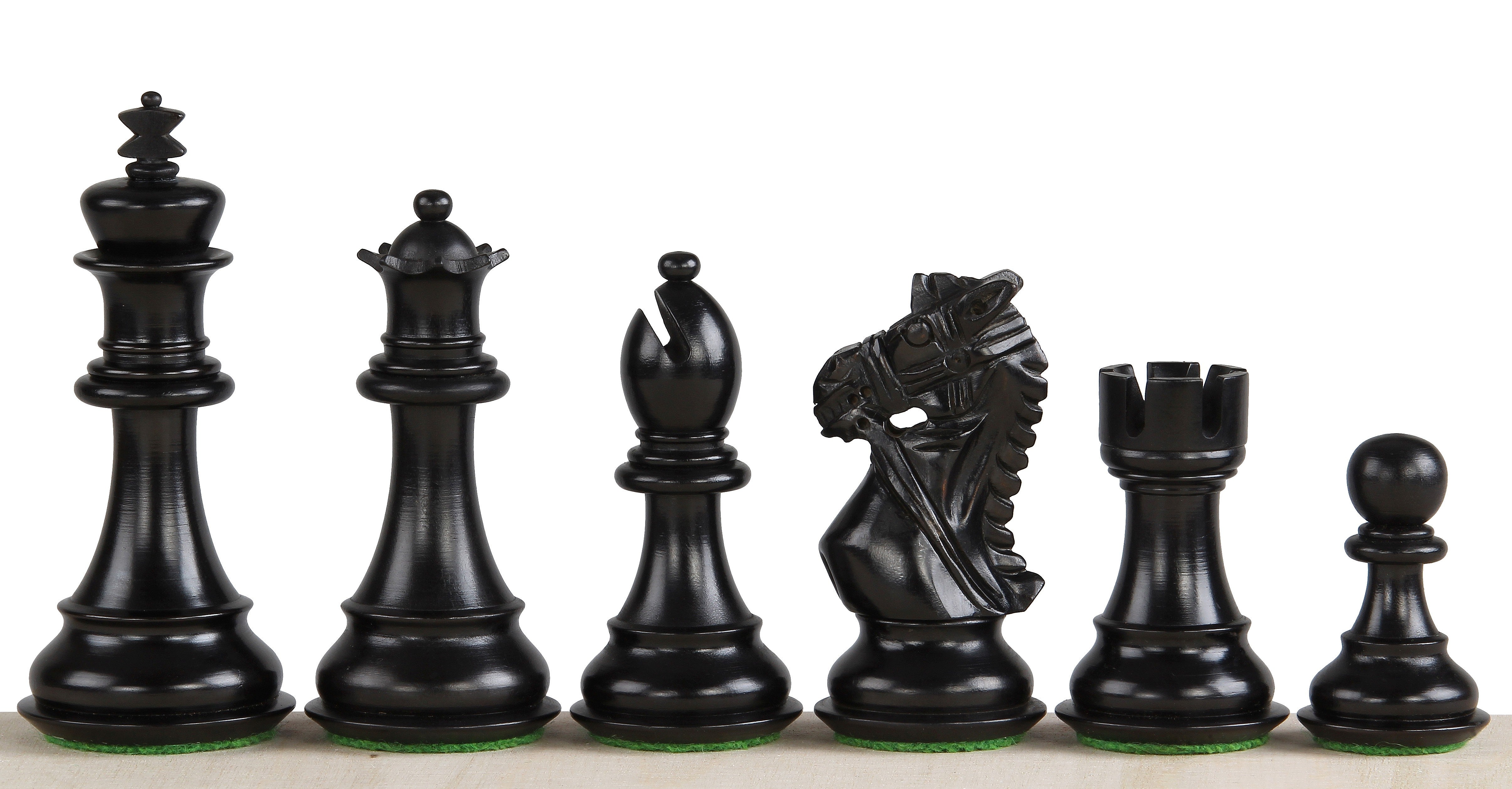 Pièces d'échecs King's Bridal en bois de buis foncé et naturel - Taille 3,75'' - Pièces d'échecs King's Bridal en bois de buis foncé et naturel - Taille 3,75''