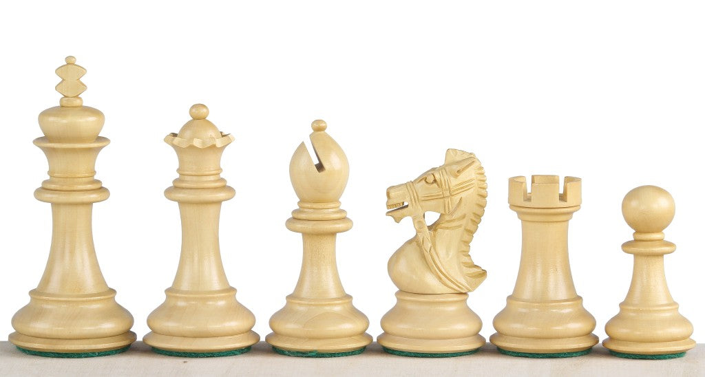 Pièces d'échecs King's Bridal en bois d'acacia et buis  - Taille 3,50'' - Pièces d'échecs King's Bridal en bois d'acacia et buis  - Taille 3,50''