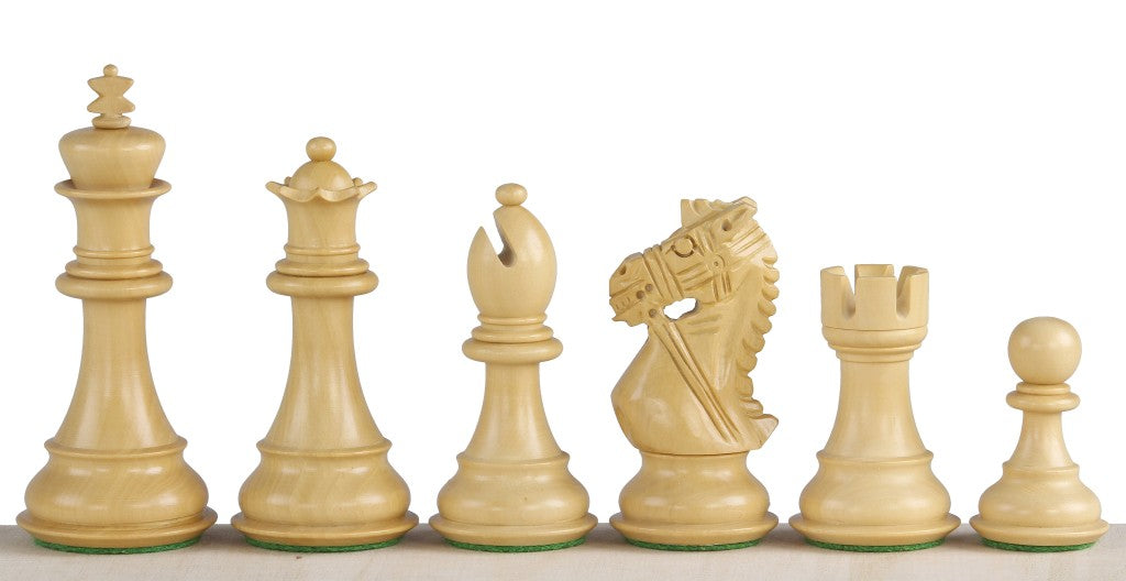 Pièces d'échecs King's Bridal en bois d'acacia et buis  - Taille 3,75'' - Pièces d'échecs King's Bridal en bois d'acacia et buis  - Taille 3,75''