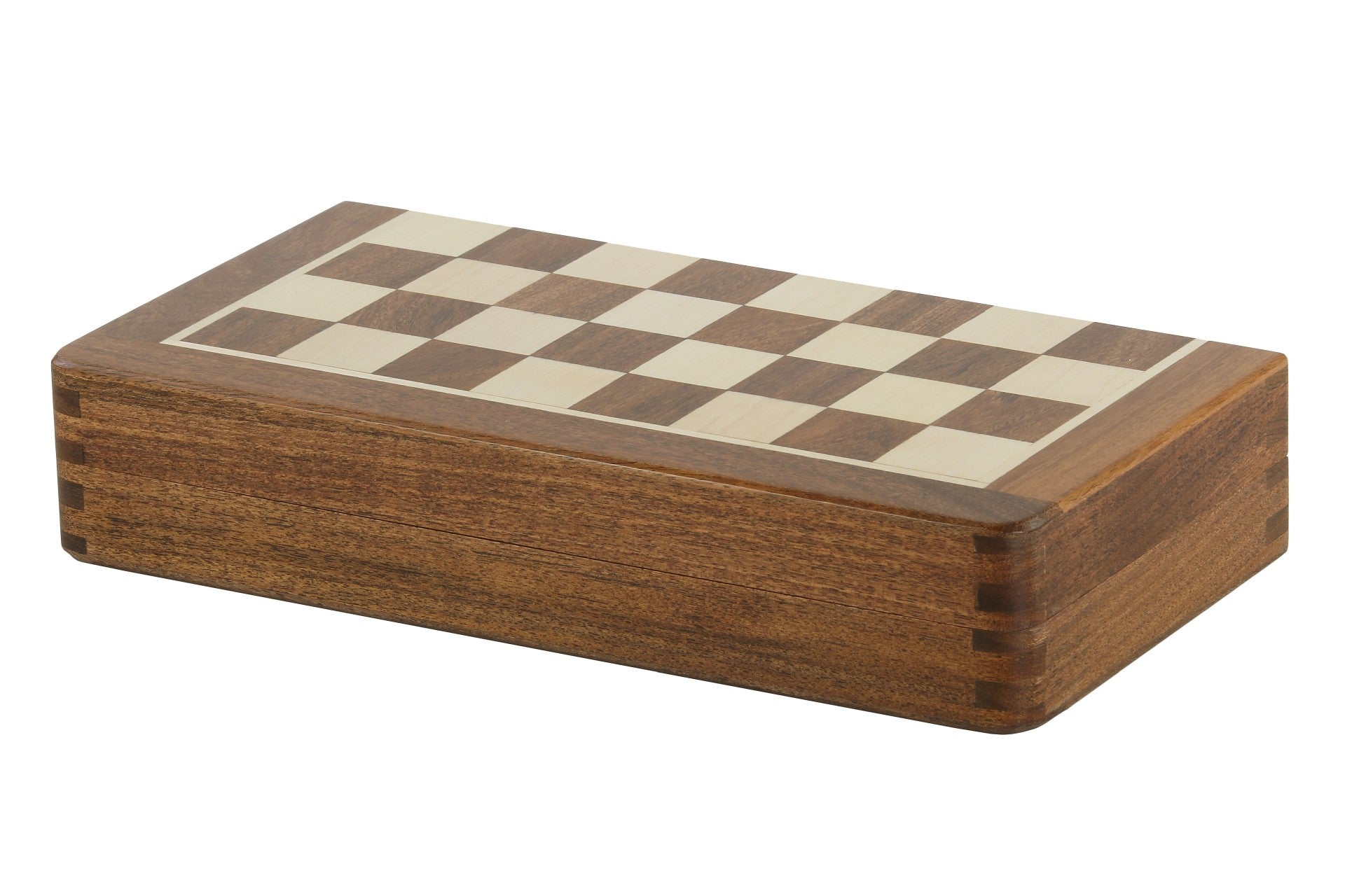 Jeu d'échecs Magnétique Pliant en bois d'acacia et buis de petite taille (25x25cm) - Jeu d'échecs Magnétique Pliant en bois d'acacia et buis de petite taille (25x25cm)