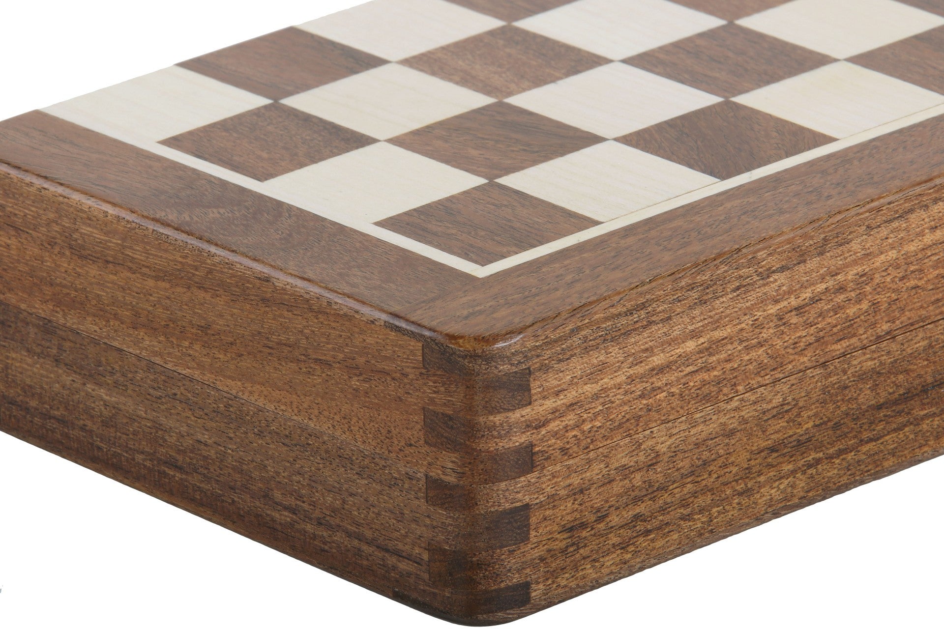 Jeu d'échecs Magnétique Pliant en bois d'acacia et buis de petite taille (25x25cm) - Jeu d'échecs Magnétique Pliant en bois d'acacia et buis de petite taille (25x25cm)