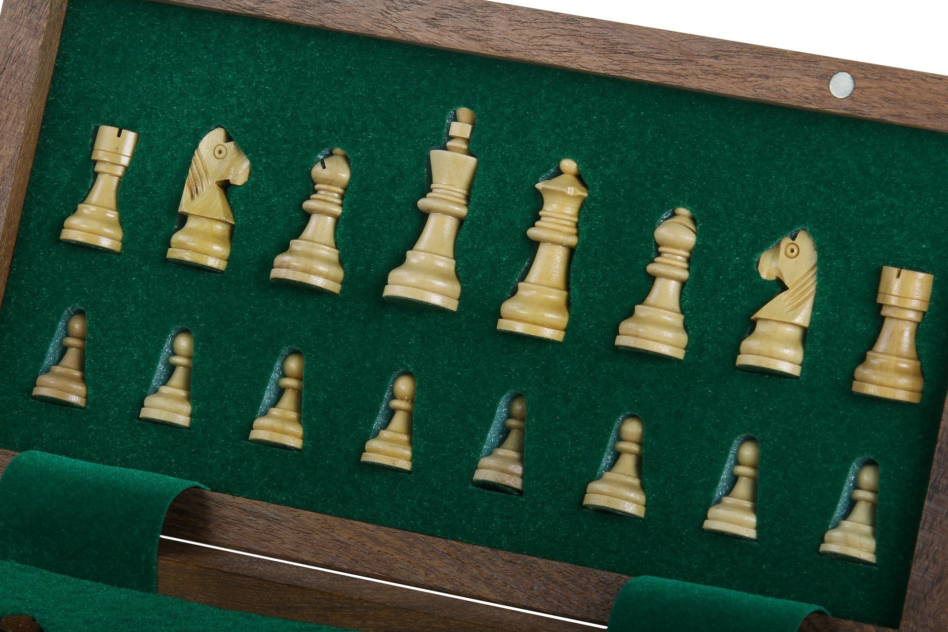 Jeu d'échecs Magnétique Pliant en bois d'acacia et buis de petite taille (25x25cm) - Jeu d'échecs Magnétique Pliant en bois d'acacia et buis de petite taille (25x25cm)