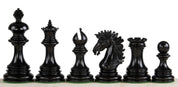 Pièces d'échecs Sunrise Ebony en bois d'ébène et de buis - Taille 3,75''
