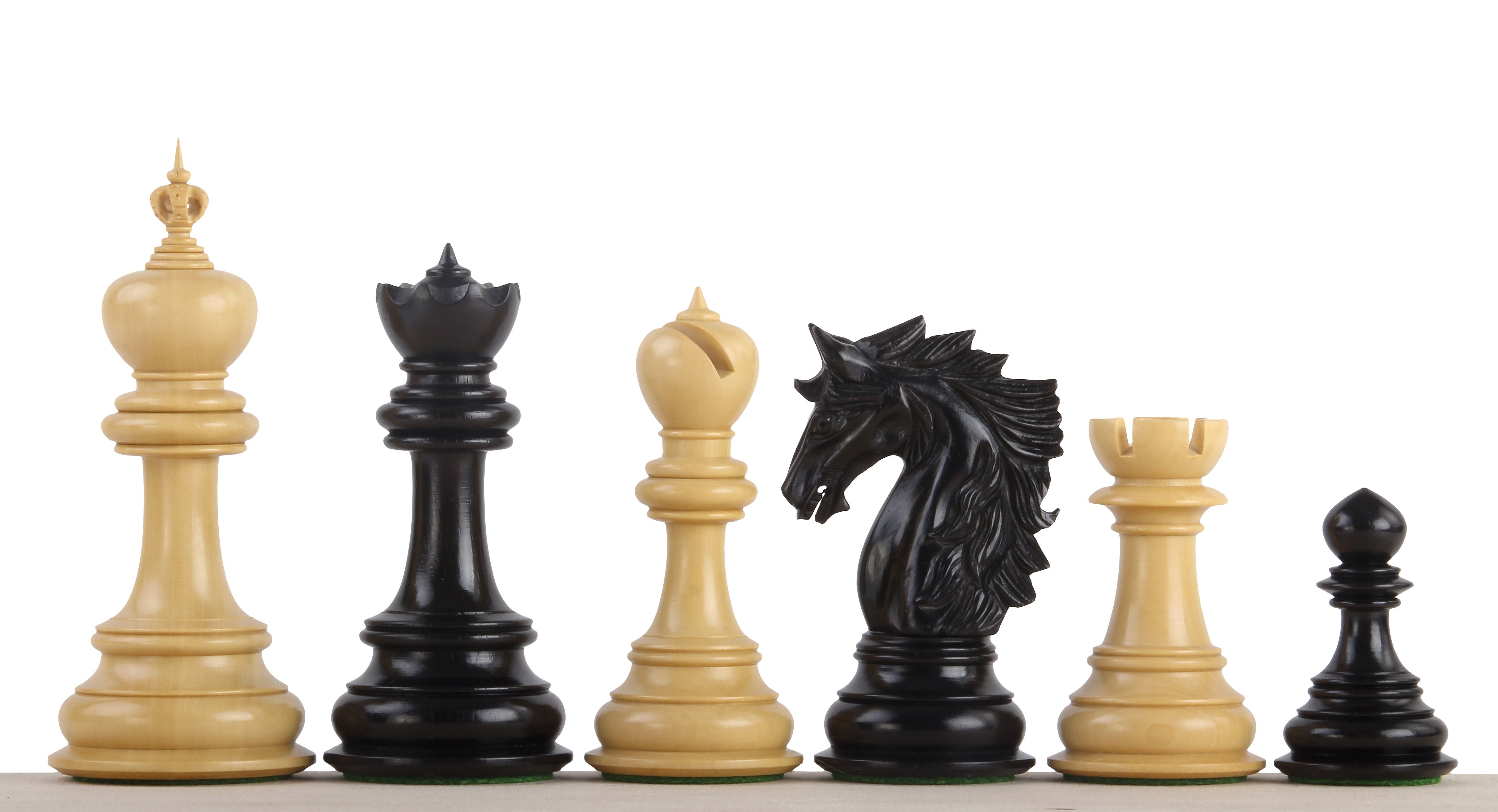 Pièces d'échecs Dubliner Montgoy  Ebony en bois d'ébène et de buis - Taille 5,00'' - Pièces d'échecs Dubliner Montgoy  Ebony en bois d'ébène et de buis - Taille 5,00''