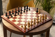 Pièces d'échecs Gambit de la Reine 1957 Ebony en bois d'ébène et buis - Taille 4,00''