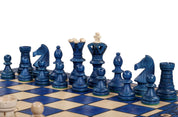 AMBASSADOR Blue Échecs New Line (55x55cm) couleur bleu - l'Ensemble complet
