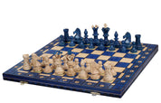 AMBASSADOR Blue Échecs New Line (55x55cm) couleur bleu - l'Ensemble complet